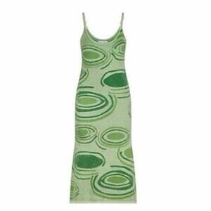 House of Sunny Green Hockney Knit Dress Sz 4